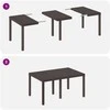 Lauko baldų komplektas Sodo valgomojo komplektas 5 pcs Ruda Polt ratanas