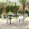 Sodo valgomojo komplektas 5 pcs Balta 140 x 70 x 73 cm