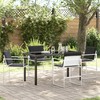 Sodo valgomojo komplektas 5 pcs Balta 140 x 70 x 73 cm