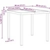 Lauko baldų komplektas Sodo valgomojo komplektas su pagalve 5 pcs Smėlio poliratanas