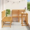 Lauko baldų komplektas Sodo Bistro Rinkinys 5 pcs Ruda Kietos akacijos mediena