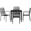Sodo valgomojo komplektas 5 pcs Juoda