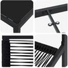Lauko baldų komplektas Sodo valgomojo komplektas 5 pcs Juoda