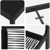 Lauko baldų komplektas Sodo valgomojo komplektas 5 pcs Juoda