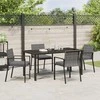 Lauko baldų komplektas Sodo valgomojo komplektas 5 pcs Pilka