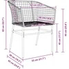 Lauko baldų komplektas Sodo valgomojo komplektas 5 pcs Ruda poliratanas