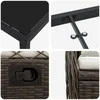 Lauko baldų komplektas Sodo valgomojo komplektas 5 pcs Ruda poliratanas