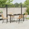 Lauko baldų komplektas Sodo valgomojo komplektas 5 pcs Ruda