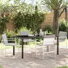 Sodo valgomojo komplektas 5 pcs Balta 160 x 80 x 73 cm