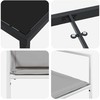 Sodo valgomojo komplektas 5 pcs Balta 160 x 80 x 73 cm
