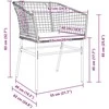 Lauko baldų komplektas Sodo valgomojo komplektas 5 pcs Ruda poliratanas