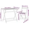 Lauko baldų komplektas Bistro komplektas 5 pcs Natūralus aliejus