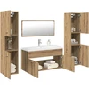 5 dalių vonios baldų komplektas Artisan Oak Engineered Wood