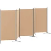 5-Panelis kambario skydas Smėlio 433 x 180 cm Audinys