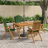 5-Piece Garden Dining Set Natūrali Kietos akacijos mediena