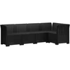 5-vietė sodo sofa Rataninio išvaizdos 5 vietos PP Antracito