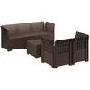 5-vietė sodo sofa Rataninio išvaizdos PP Ruda