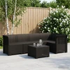 5-vietė sodo sofa Rataninio išvaizdos 5 vietos PP Antracito