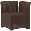 5-vietė sodo sofa Rataninio išvaizdos PP Ruda