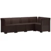 5-vietė sodo sofa Rataninio išvaizdos PP Ruda