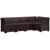 5-vietė sodo sofa Rataninio išvaizdos PP Ruda
