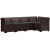 5-vietė sodo sofa su pagalvėlėmis Rataninio išvaizdos 5 vietos
