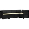 5-vietė sodo sofa su pagalvėlėmis Rataninio išvaizdos 5 vietos