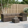 5-vietė sodo sofa su pagalvėlėmis Rataninio išvaizdos 5 vietos