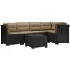 5-vietė sodo sofa su pagalvėlėmis Rataninio išvaizdos PP