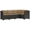 5-vietė sodo sofa su pagalvėlėmis Rataninio išvaizdos PP