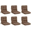 6 dalių aukštų atlošų kėdžių pagalvės VIANEN 6 pcs Taupe