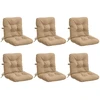6 dalių aukštų atlošų kėdžių pagalvės VIANEN 6 pcs Smėlio