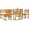 Lauko baldų komplektas Sodo Bistro Rinkinys 6 pcs Ruda Kietos akacijos mediena