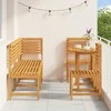 Lauko baldų komplektas Sodo Bistro Rinkinys 6 pcs Ruda Kietos akacijos mediena