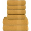 Rankšluostis Rankšluosčių rinkinys, 6vnt., auksiniai, 100% medvilnė, 360g/m²