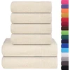 Rankšluostis Rankšluosčių rinkinys, 6vnt., kreminiai, 100% medvilnė, 360g/m²