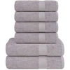 Rankšluostis Rankšluosčių rinkinys, 6vnt., pilki, 100% medvilnė, 360g/m²