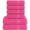 Rankšluostis Rankšluosčių rinkinys, 12vnt., rožiniai, 100% medvilnė, 360g/m²