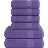 Rankšluostis Rankšluosčių rinkinys, 6vnt., violetiniai, medvilnė, 360g/m²