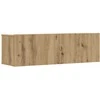TV staliukas 6 dalių sieninis televizoriaus spintelės komplektas Artisan Oak