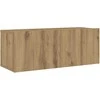 TV staliukas 6 dalių sieninis televizoriaus spintelės komplektas Artisan Oak