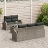 Sodo Sofų Rinkinys Pilka 55 x 55 x 37 cm poliratanas