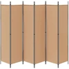 6-skydelio kambario pertvara Smėlio 300 x 200 cm Audinys