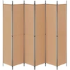 6-skydelio kambario pertvara Smėlio 300 x 220 cm Audinys