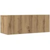 TV staliukas 7 dalių sieninis televizoriaus spintelės komplektas Artisan Oak