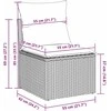 Lauko baldų komplektas Sodo Sofų Rinkinys 8 vnt. Bežinė ir pilka poliratanas