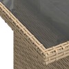Lauko baldų komplektas Sodo Sofų Rinkinys su pagalve 7 pcs Smėlio Poli ratanas