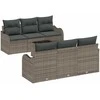 Sodo Sofų Rinkinys Pilka 55 x 55 x 37 cm poliratanas