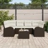 Sodo Sofų Rinkinys Ruda 55 x 55 x 37 cm poliratanas