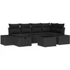 Sofos komplektas su pagalve 6 pcs poliratanas